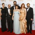 Igralci serije Mad Men January Jones, Jon Hamm, Elisabeth Moss, Christina Hendri