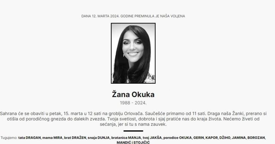 Žana Okuka | Avtor: Jutarnji list