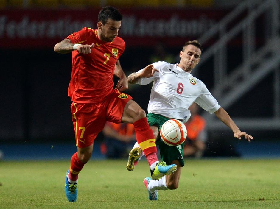 Tričkovski Jordan Makedonija Bolgarija prijateljska tekma | Avtor: EPA