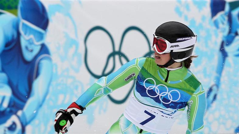 Dr. Danilo Türk je čestital Tini Maze za drugo srebro na olimpijskih igrah. (Fot