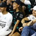 Lewis Hamilton Nicole Scherzinger Nico Rosberg VN Abu Dabija