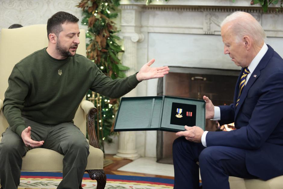 Volodimir Zelenski, Joe in Jill Biden | Avtor: Profimedia