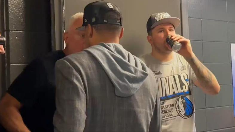 Luka Dončić s pivom