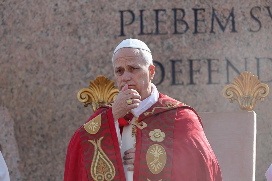 Papež Leon XIV, cvetna nedelja