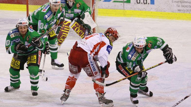 Olimpija je KAC ugnala že dvakrat. Ljubljančani tako potrebujejo le še eno zmago