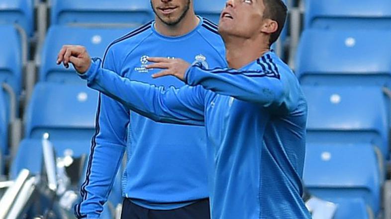 Cristiano Ronaldo Gareth Bale Real Madrid trening