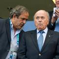 Michel Platini in Sepp Blatter