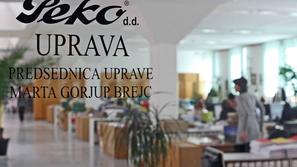 slovenija 10.03.09 napis, Marta Gorjup Brejc predsednica uprave Peko; foto:Sasa 