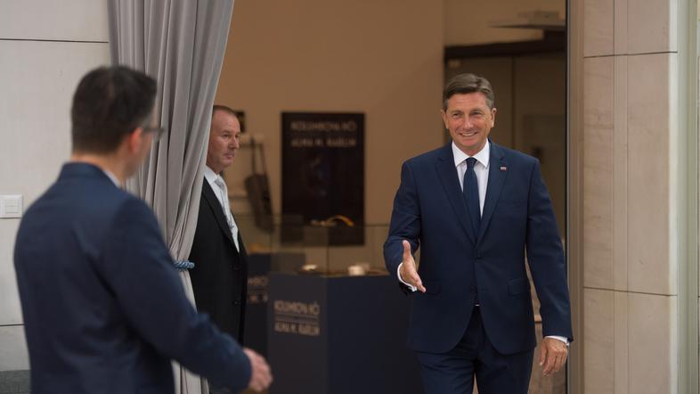Volitve 2017 Rokovanje Šarec Pahor