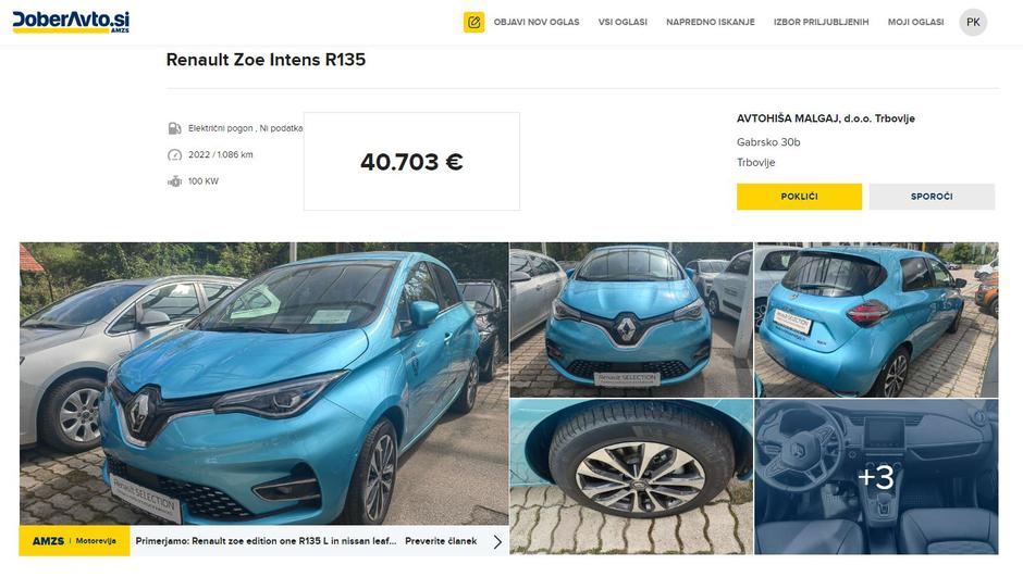 renault zoe | Avtor: Doberavto
