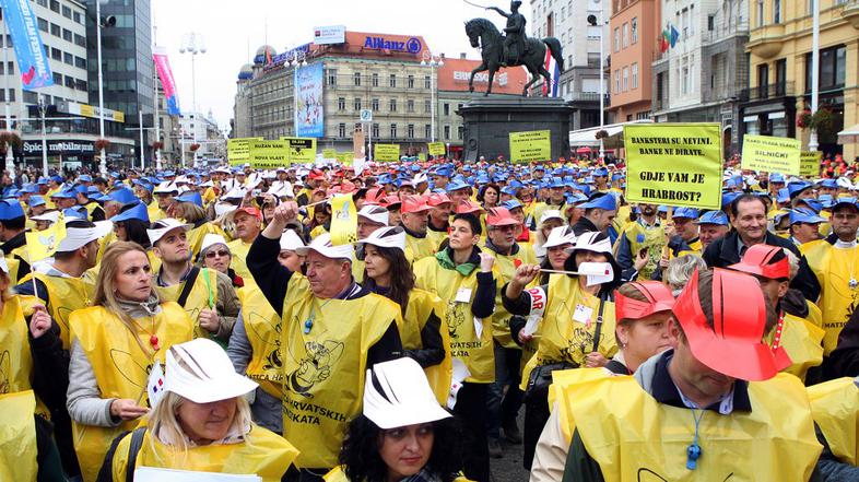 protest hrvaška