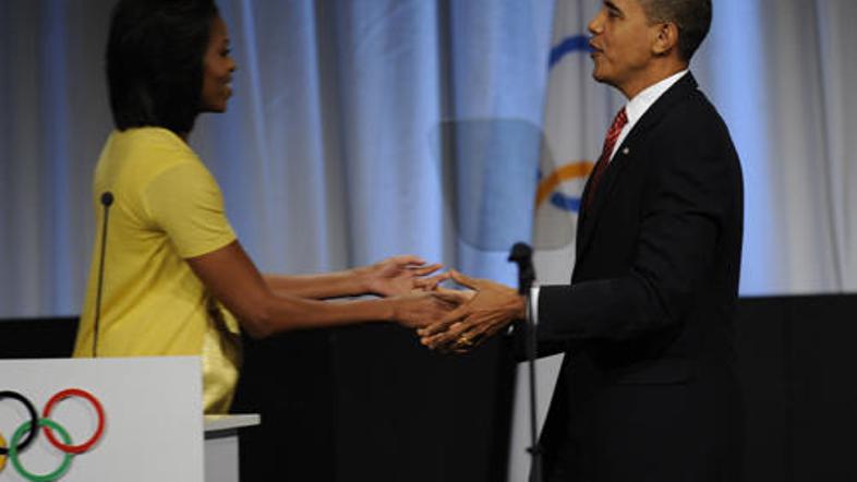 Michelle in Barack Obama se močno trudita, da bi bile olimpijske igre v njima ze