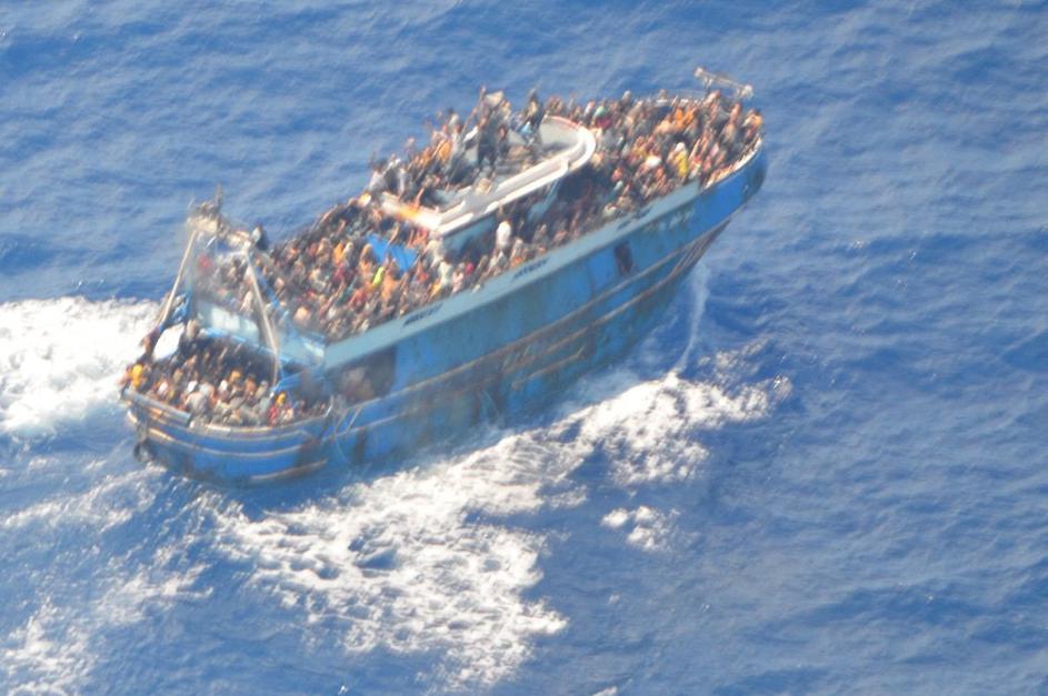 nesreča ladje z migranti v Grčiji