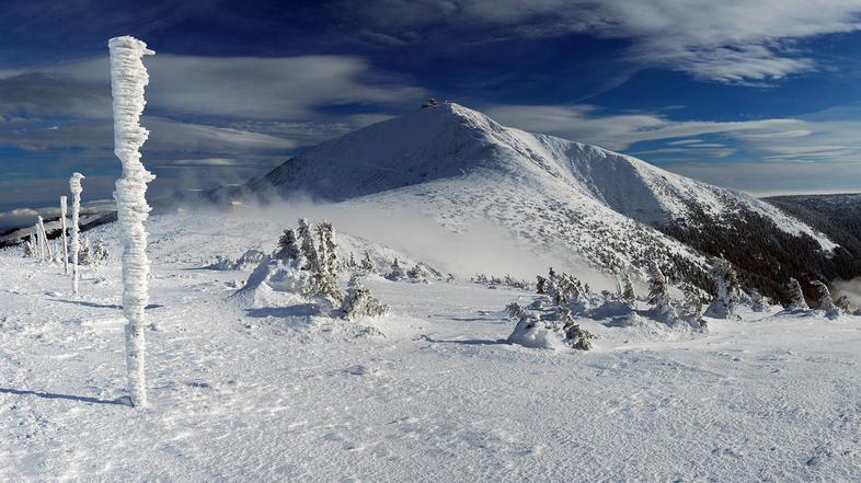 Snežna idila Krkonošev je prepričala ruske smučarje. (Foto: Shutterstock)