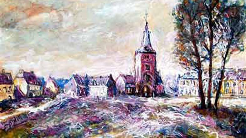 Ena izmed Hitlerjevih umetnin.