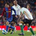 Lionel Messi blesti v dresu Barcelone.