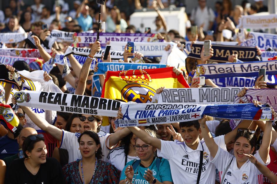 Real Madrid - proslava naslova lige prvakov v Madridu