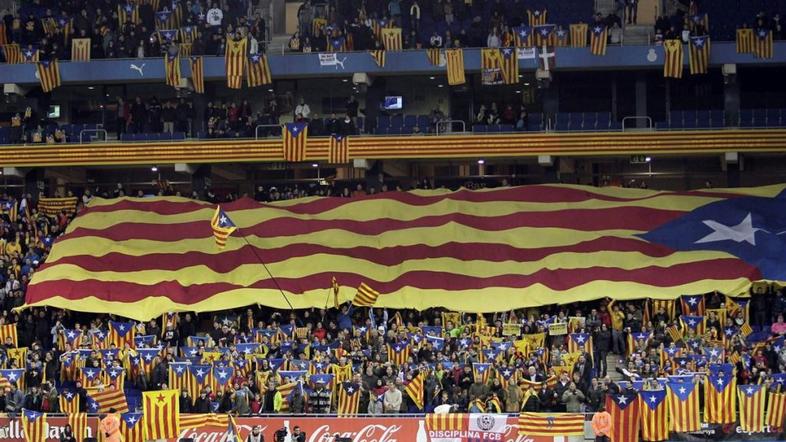 Katalonija Nigerija prijateljska tekma Barcelona katalonska zastava