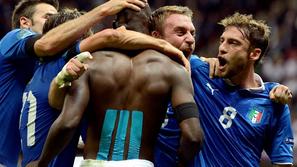 Balotelli De Rossi Marchisio Nemčija Italija polfinale Varšava Euro 2012