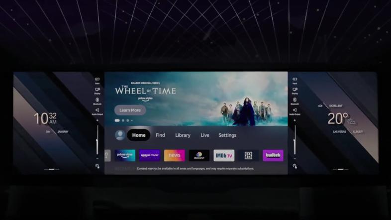 BMW kino zaslon v avtomobilu