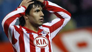 Real Madrid si spet želi Sergia Aguera, a Atletico bo trd pogajalec. (Foto: Reut