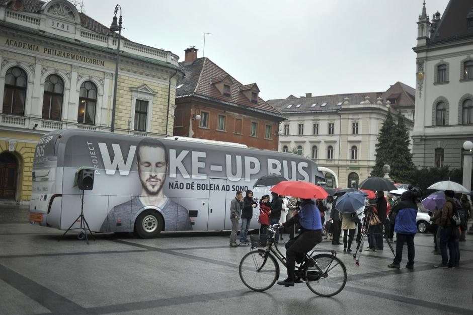 slovenija 09.10.13, wake up bus, akcija proti zaspanosti voznikov, zaspanost voz | Avtor: Anže Petkovšek