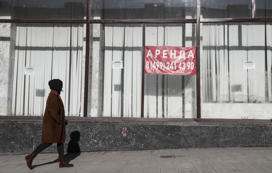 Zaprta trgovina v Moskvi. | Avtor: epa