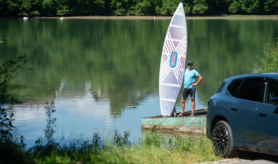 Preizkusil sem inovativni slovenski sup na jet pogon