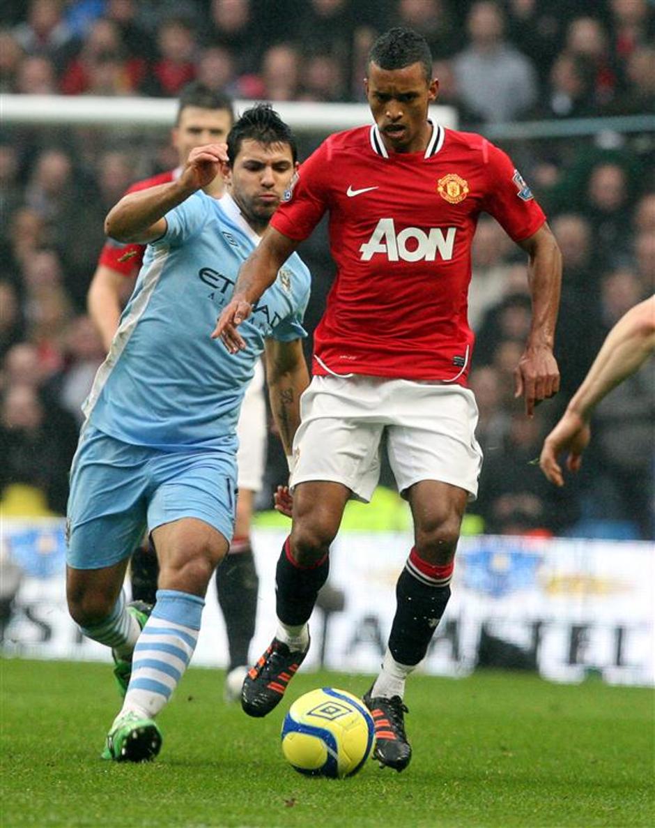 Aguero Agüero Nani Manchester City Manchester United Etihad pokal FA | Avtor: EPA