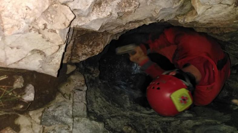 Reševanje iz jame pri Sežani