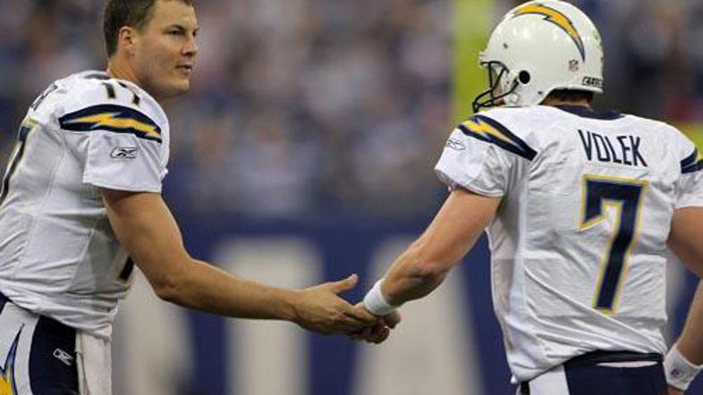 Rezervni podajalec Volek si je zaslužil čestitke prvega podajalca Chargersov Riv