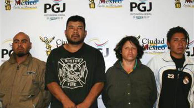 Ugrabitelji (z desne proti levi): 17-letni Victor N. N., Yazmin Granados Cureno,