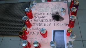 slovenija 12.03.14. rudarji v jami, stavka RTH, savski rov, rudnik Trbovlje, fot