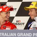 Tako Casey Stoner kot Valentino Rossi sta v Avstraliji dobre volje.