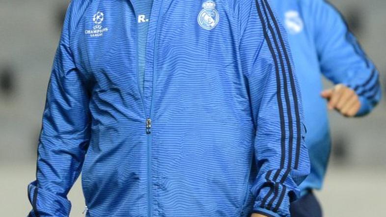 Rafael Benitez in Cristiano Ronaldo, trening Real Madrid
