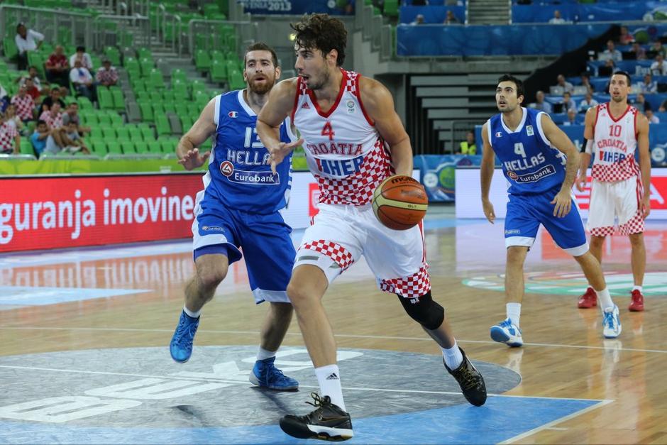 Tomić Hrvaška Grčija EuroBasket skupina F | Avtor: EPA