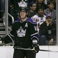 sport 22.09.11. Los Angeles Kings Anze Kopitar laughs after missing an open goal