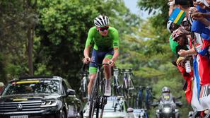 Tadej Pogačar na SP v Ruandi