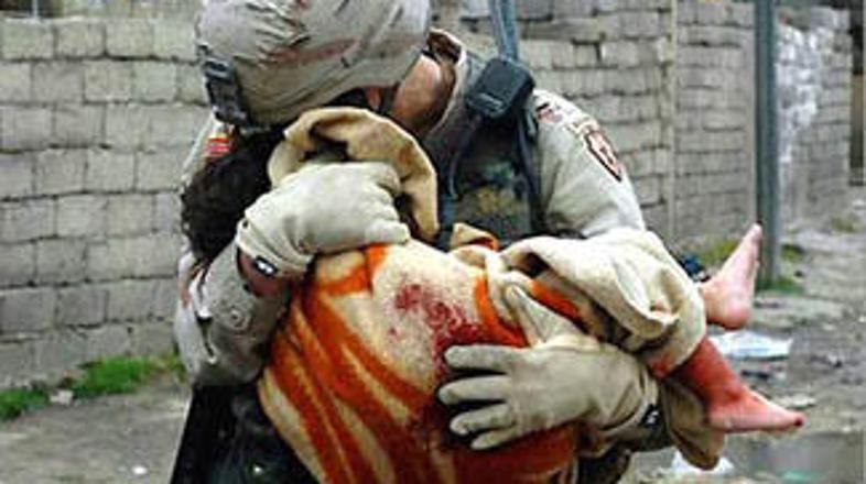 V krvavi vojni je življenje izgubilo mnogo otrok.