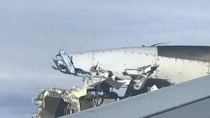 Uničen letalski motor na letu Air France