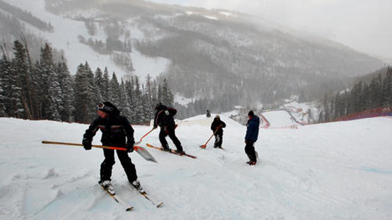 Beaver Creek je v teh dneh zajel val slabega vremena.