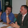 Župan Franc Škufca (desno) upa, da bodo občinski prostorski načrt končali spomla