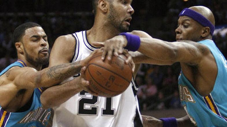 Tim Duncan je San Antoniu prinesel še drugo zmago proti New Orleansu.