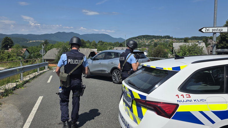 iskalna akcija oboroženi ropar Uršna Sela PU Novo mesto