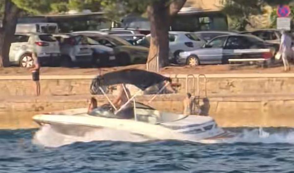 Video: Neverjetno, kaj si je privoščil voznik čolna pri Portorožu