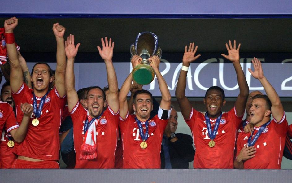 Lahm Ribery Alaba Shaqiri Bayern Chelsea evropski superpokal Praga finale