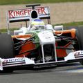 Nov dirkalnik ekipe Force India je obarvan v barve indijske zastave.