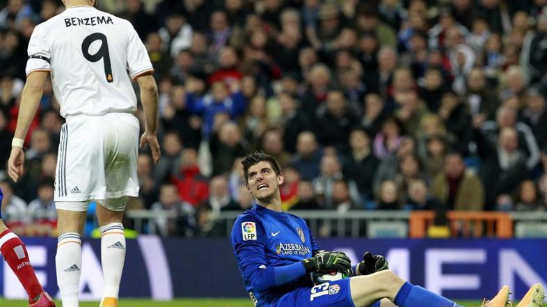 Benzema Courtois Real Madrid Atletico Copa del Rey španski pokal polfinale