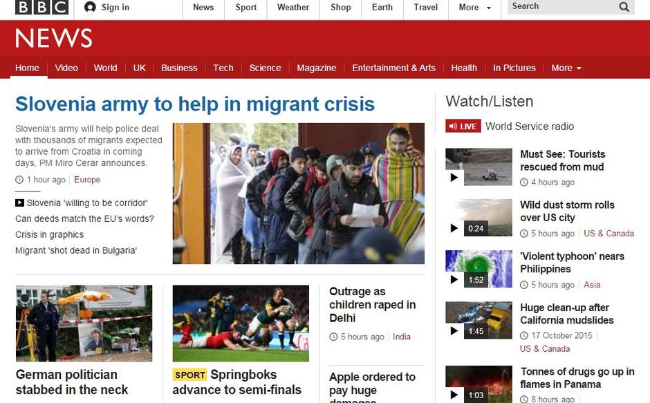 BBC naslovnica begunci | Avtor: zurnal24.si