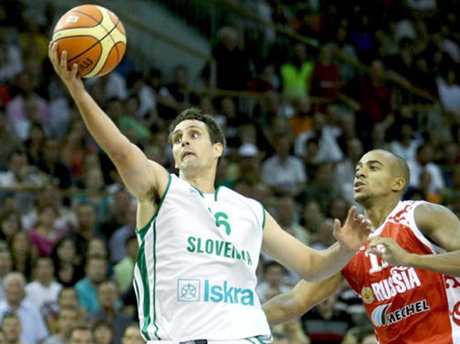 Domen Lorbek je na letošnjem evropskem prvenstvu na Poljskem tekme začenjal v pr